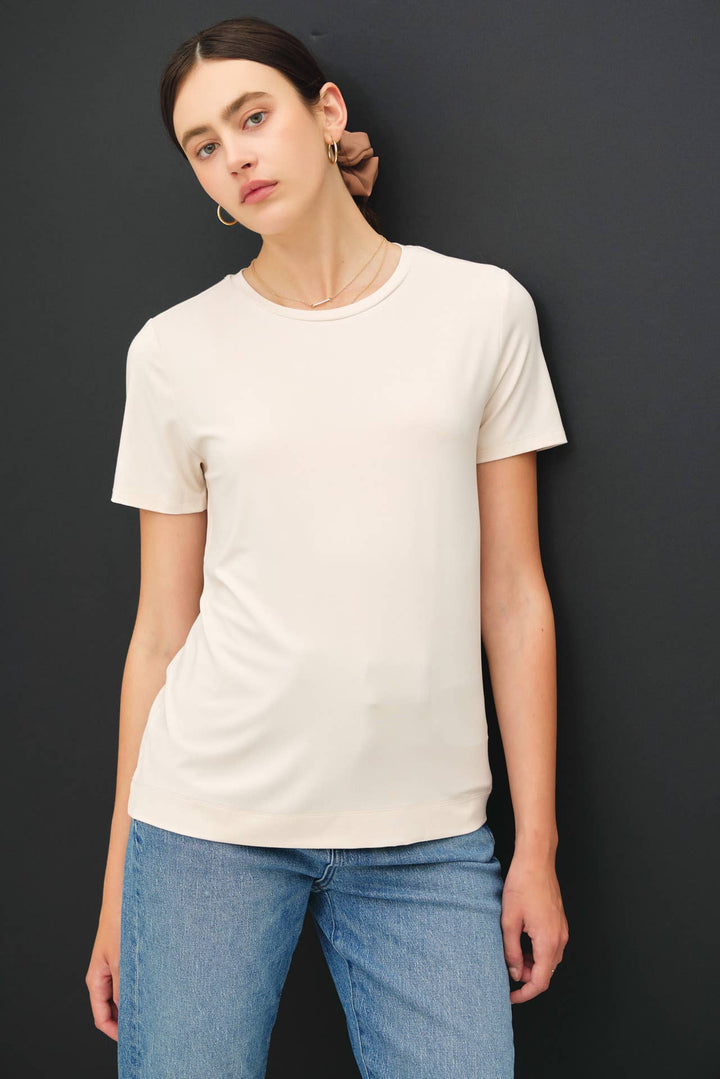 Bamboo/Modal Basic Round Neck T-Shirt