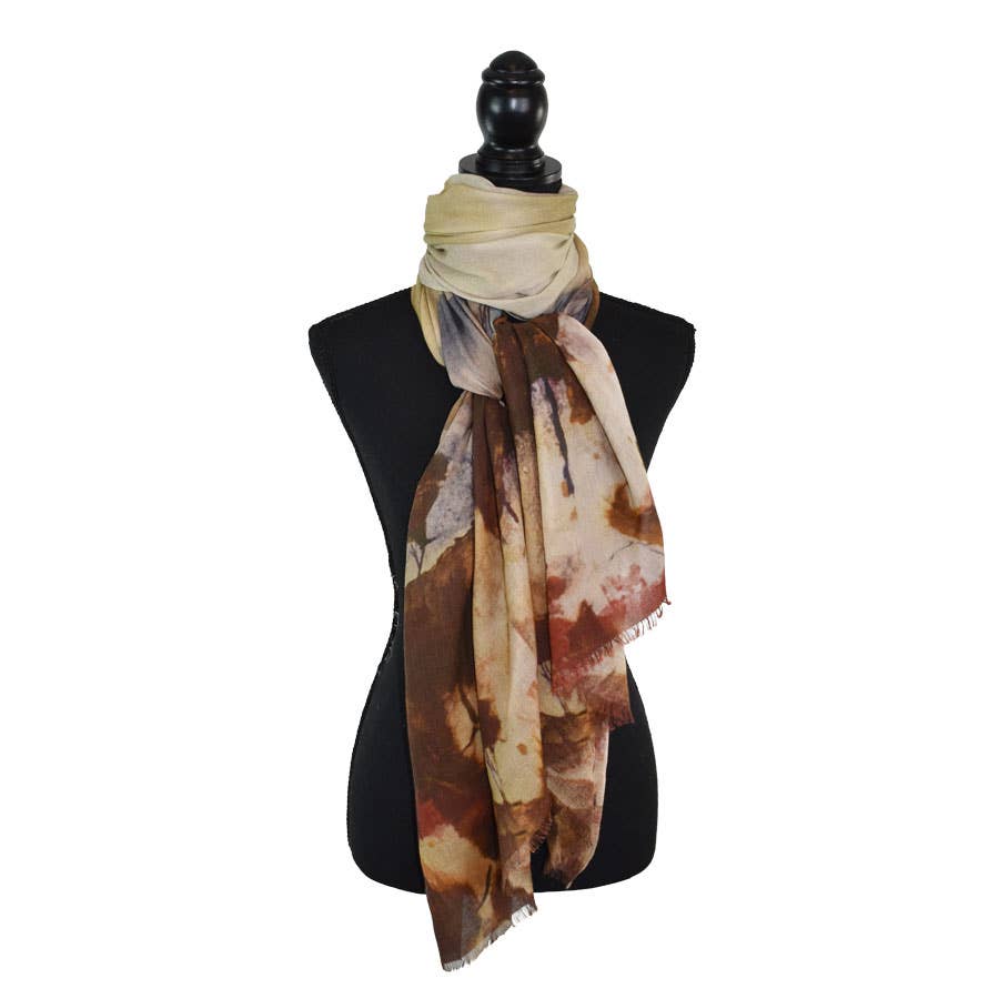 January Abstract Landscape Scarf