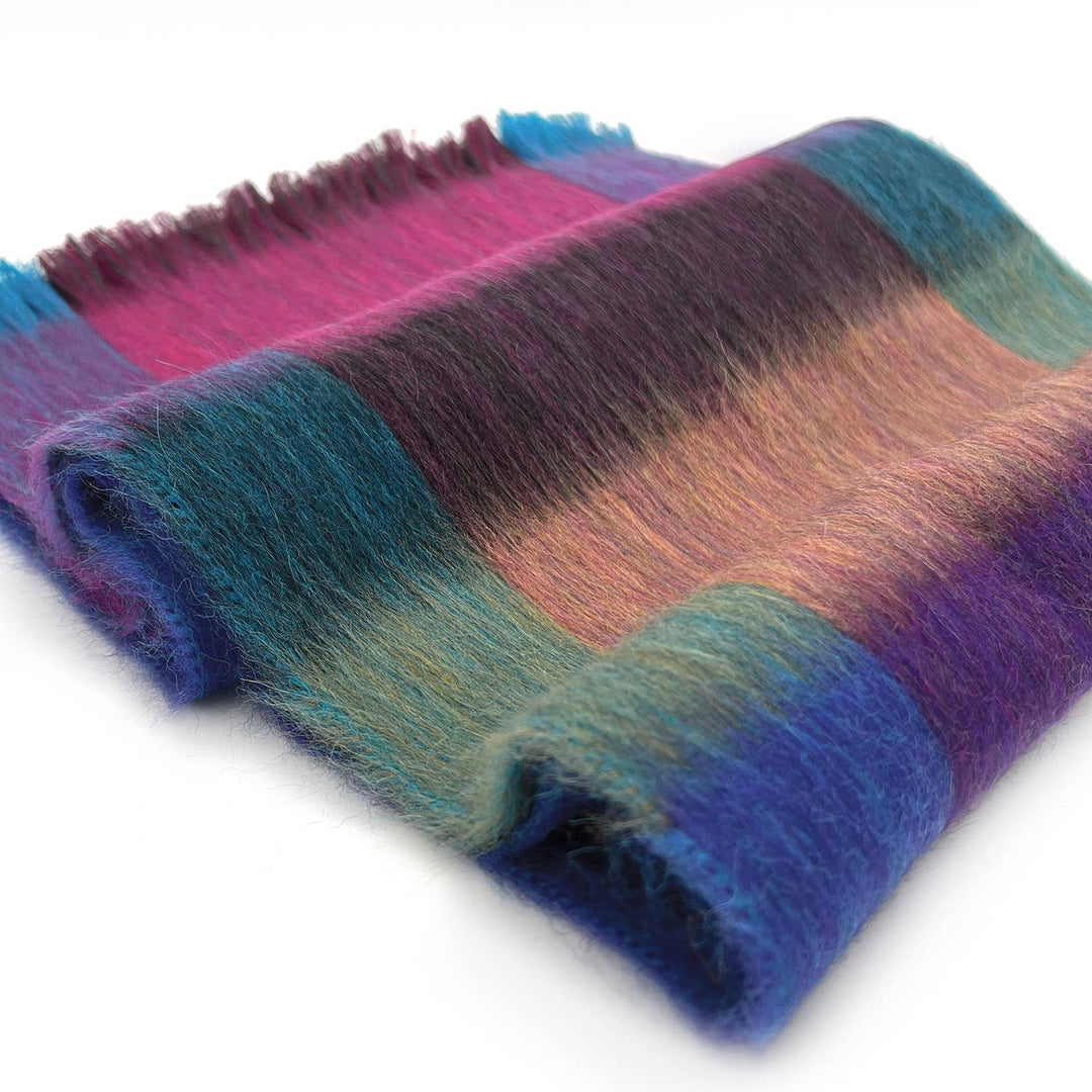 Alpaca Plaid Scarf - Grapevine