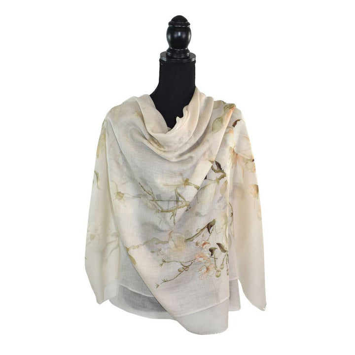 Symphony Elegant Floral Shawl Scarf