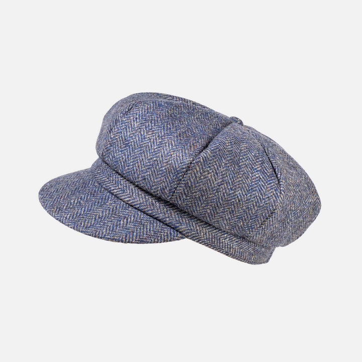 Tweed Wool Baker Boy Cap