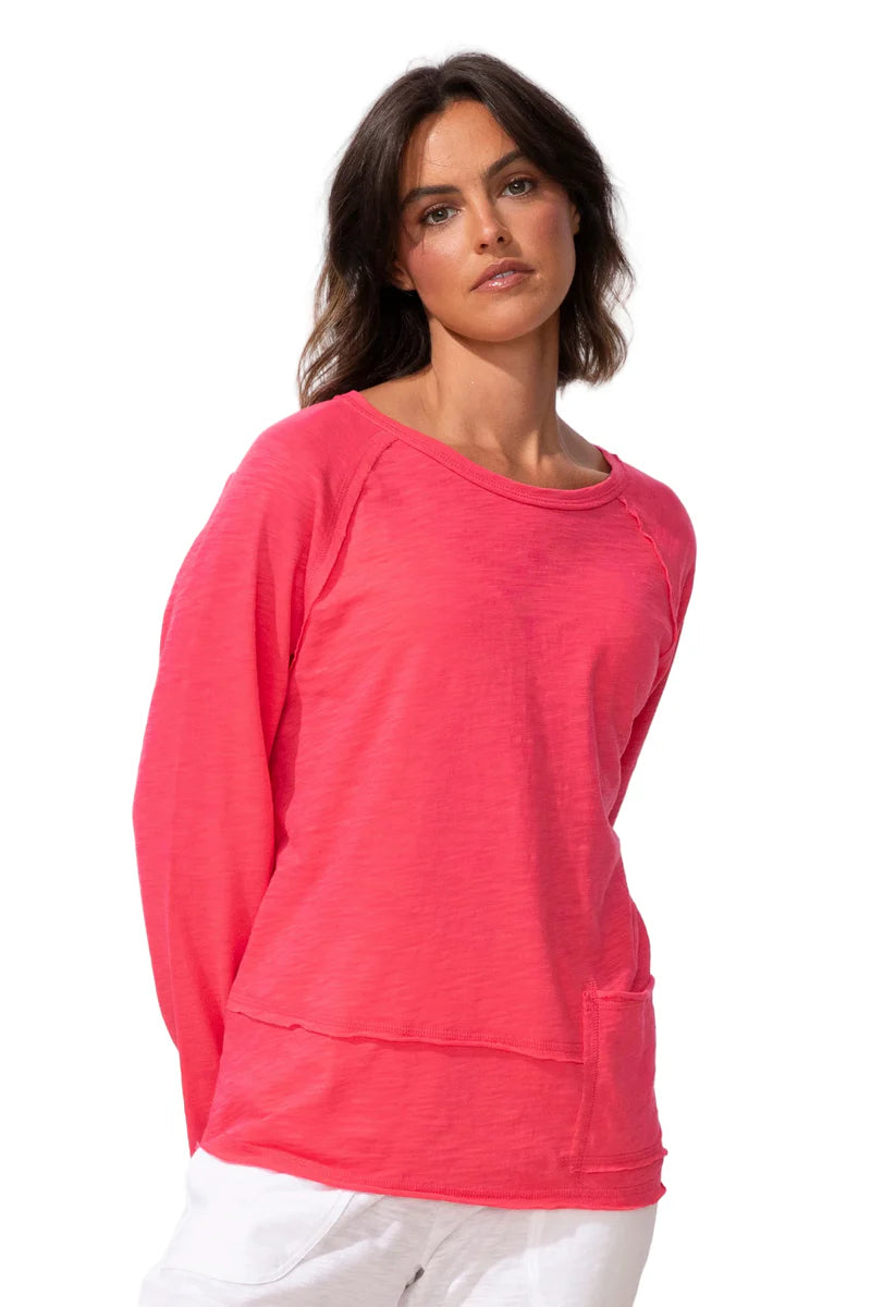 Cotton Slub Pocket Pullover