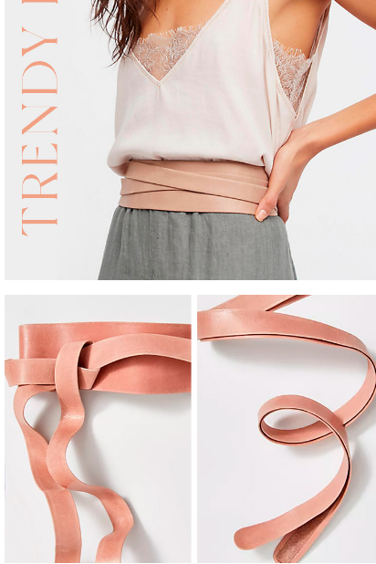 Wrap Belt - Peach - OS