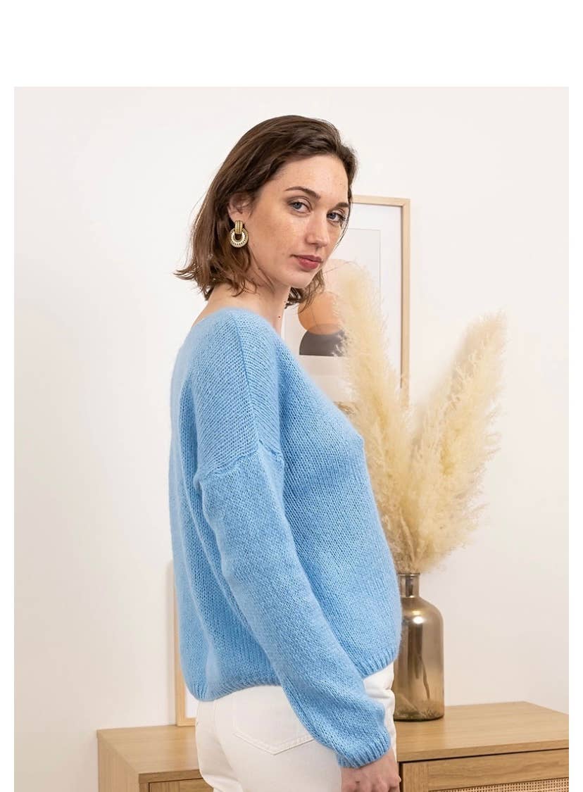 Mohair Wool Sweater Jacket