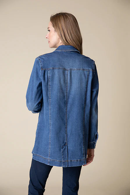 Stretch Denim Boyfriend Jacket