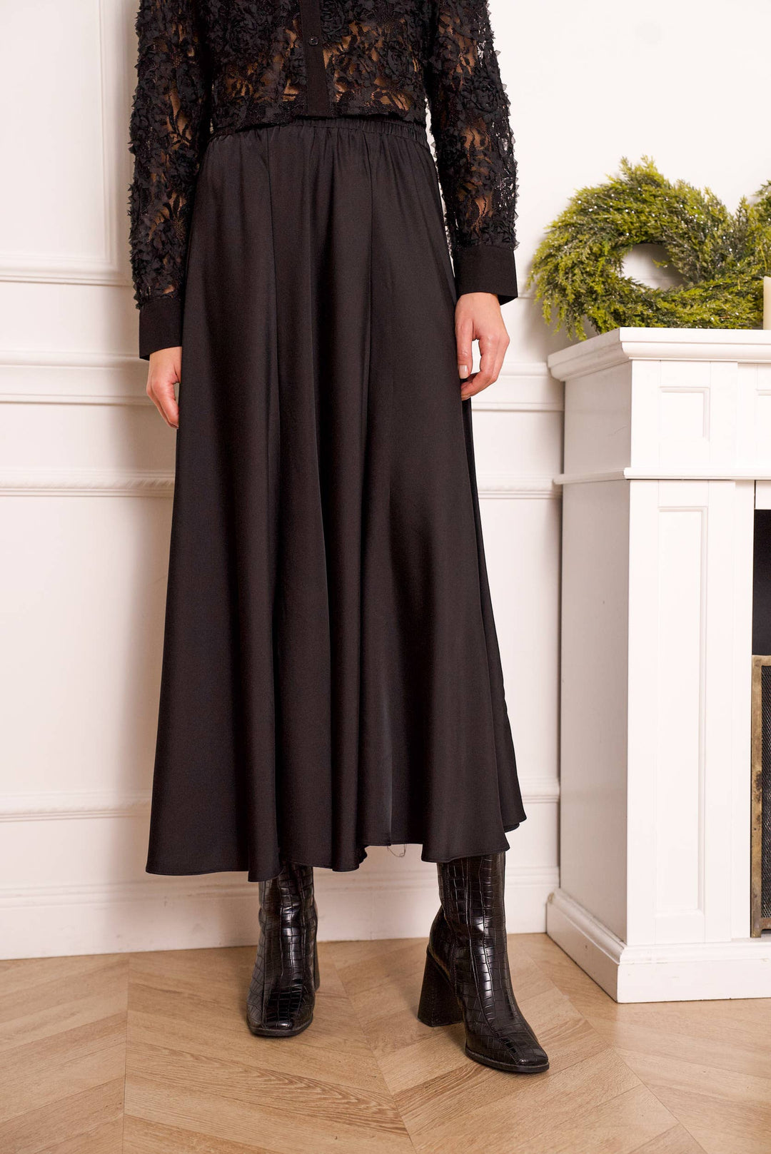 Valentine Skirt in Solid Satin