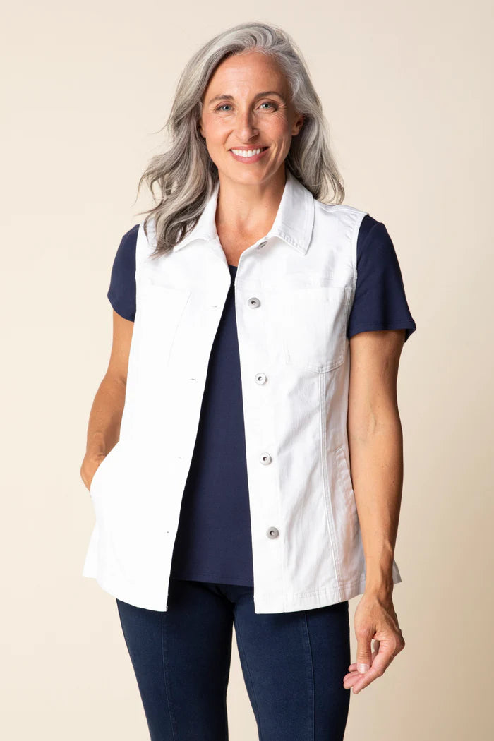Stretch Denim Vest