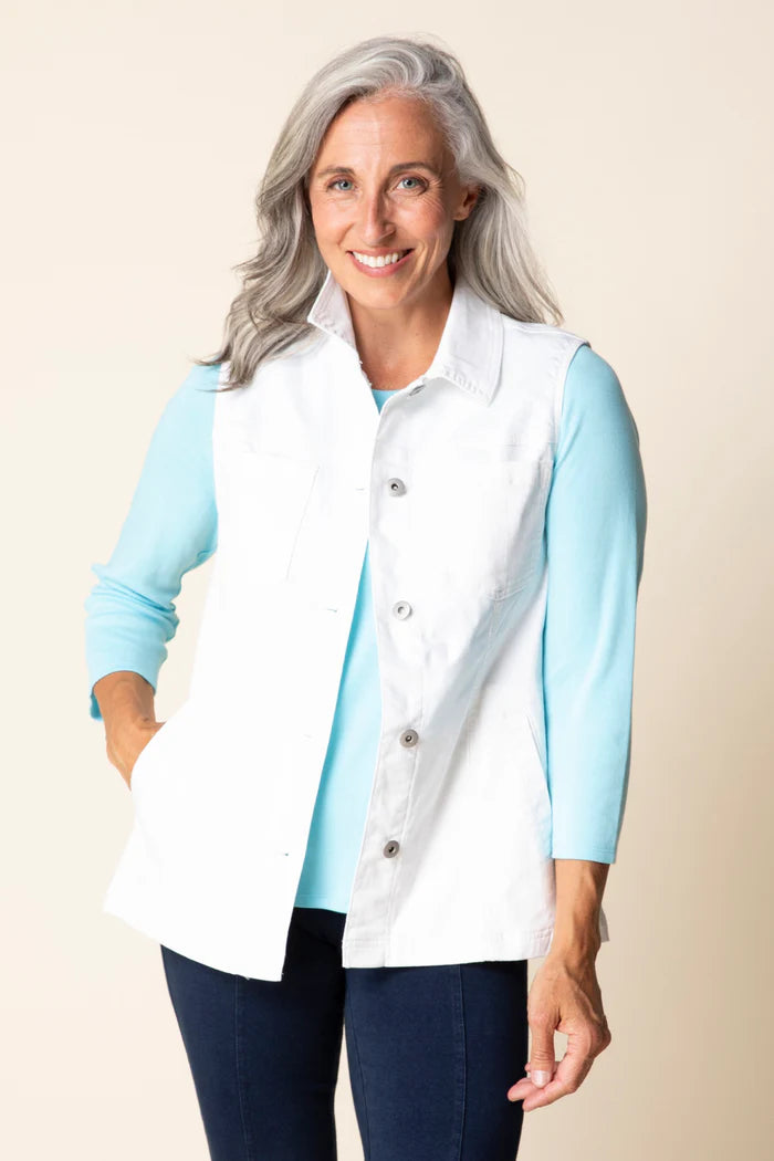 Stretch Denim Vest