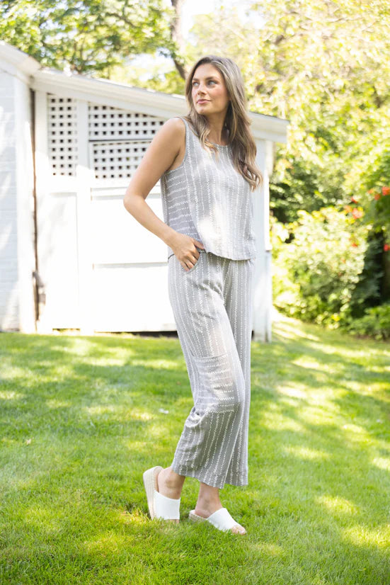 Driftwood Stripe Harborside Tank