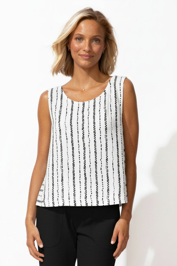 Driftwood Stripe Harborside Tank