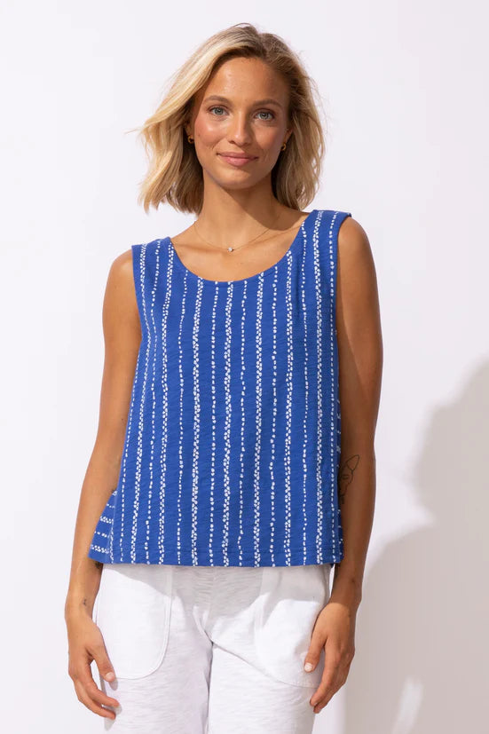 Driftwood Stripe Harborside Tank