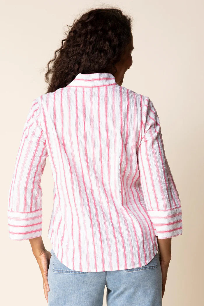 Hampton Stripe Half Placket Pullover