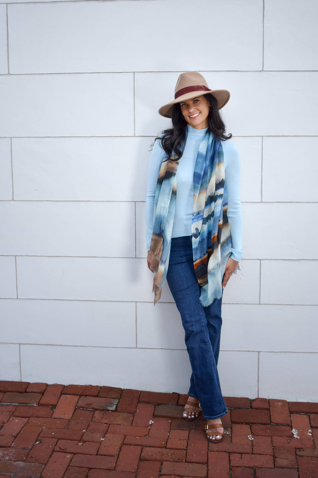 Rivondale Watercolor Stripe Scarf