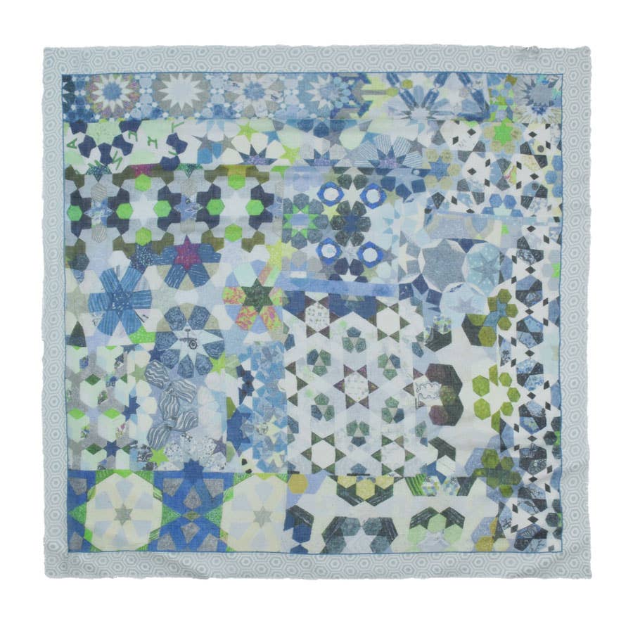 Jules Dotted Geo Square Scarf