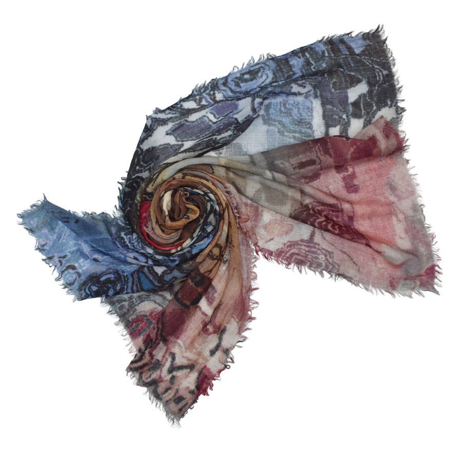 Atkinson Abstract Floral Scarf