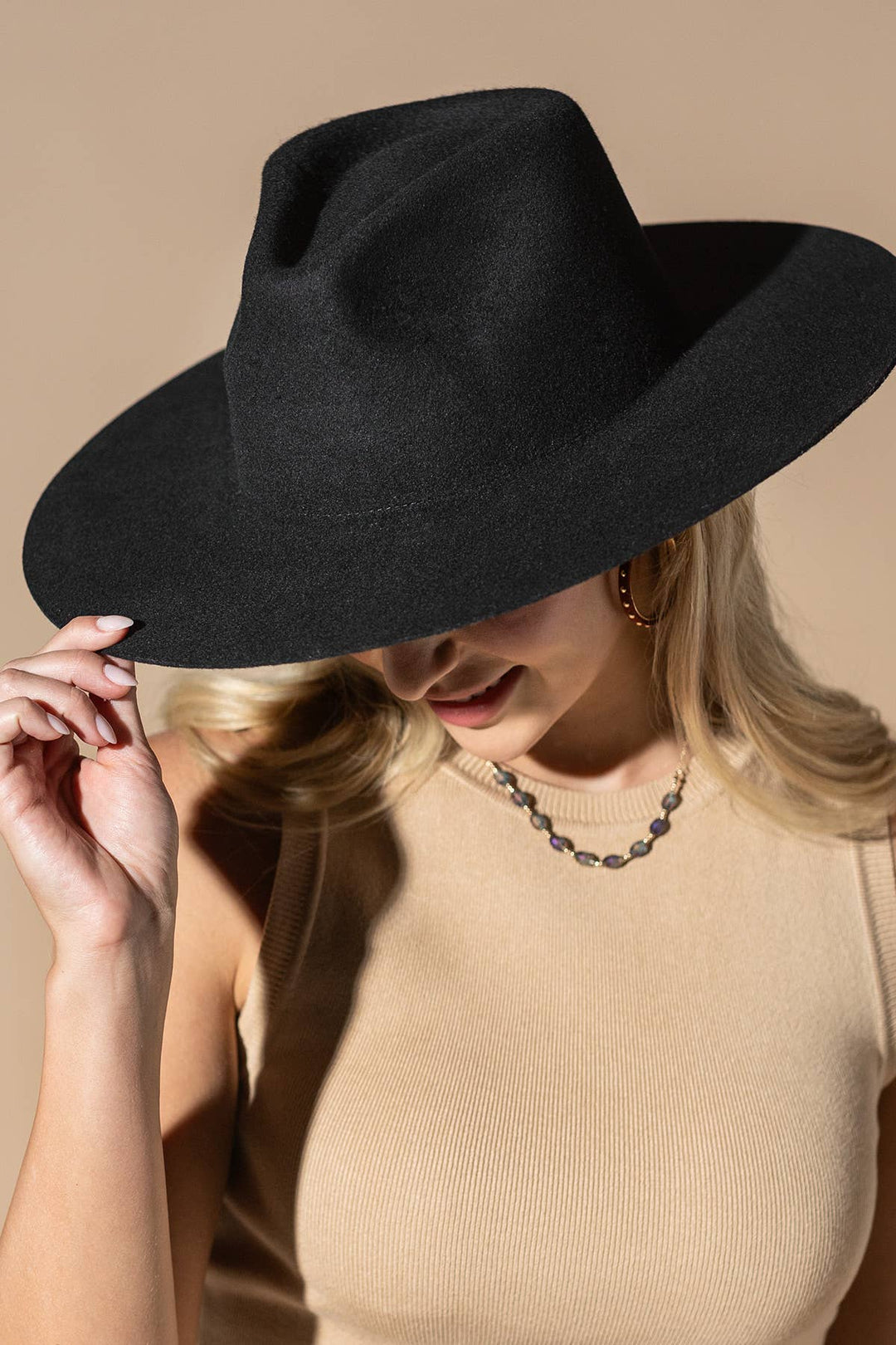 100% Australian Wool Teardrop Panama Hat