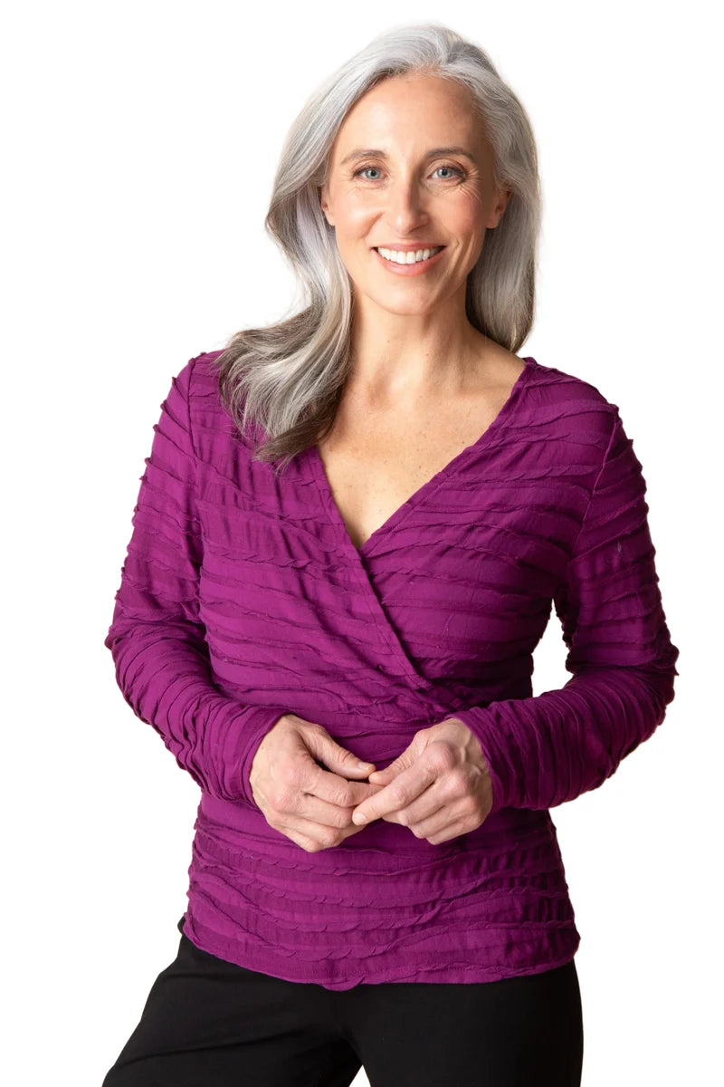 City Wave Skyline Wrap Top