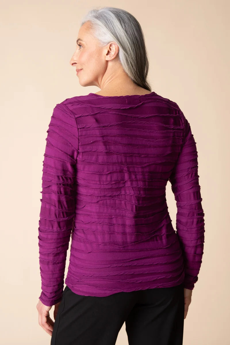 City Wave Skyline Wrap Top