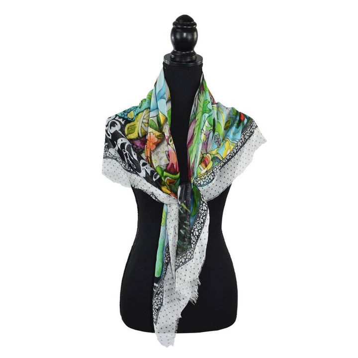 Aishani Whimsical Square Scarf