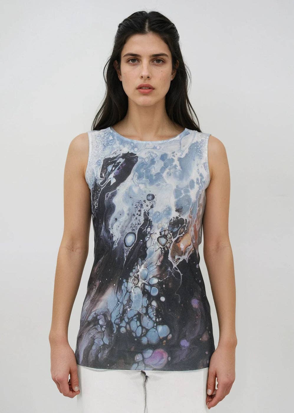 Florence Double Sheer Tank Top - Prints