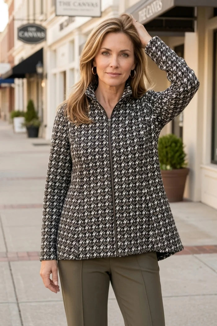 Luxe Ponte Print Soho Jacket
