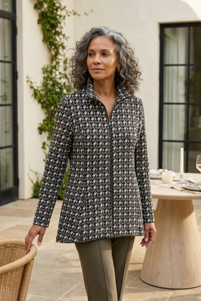 Luxe Ponte Print Soho Jacket