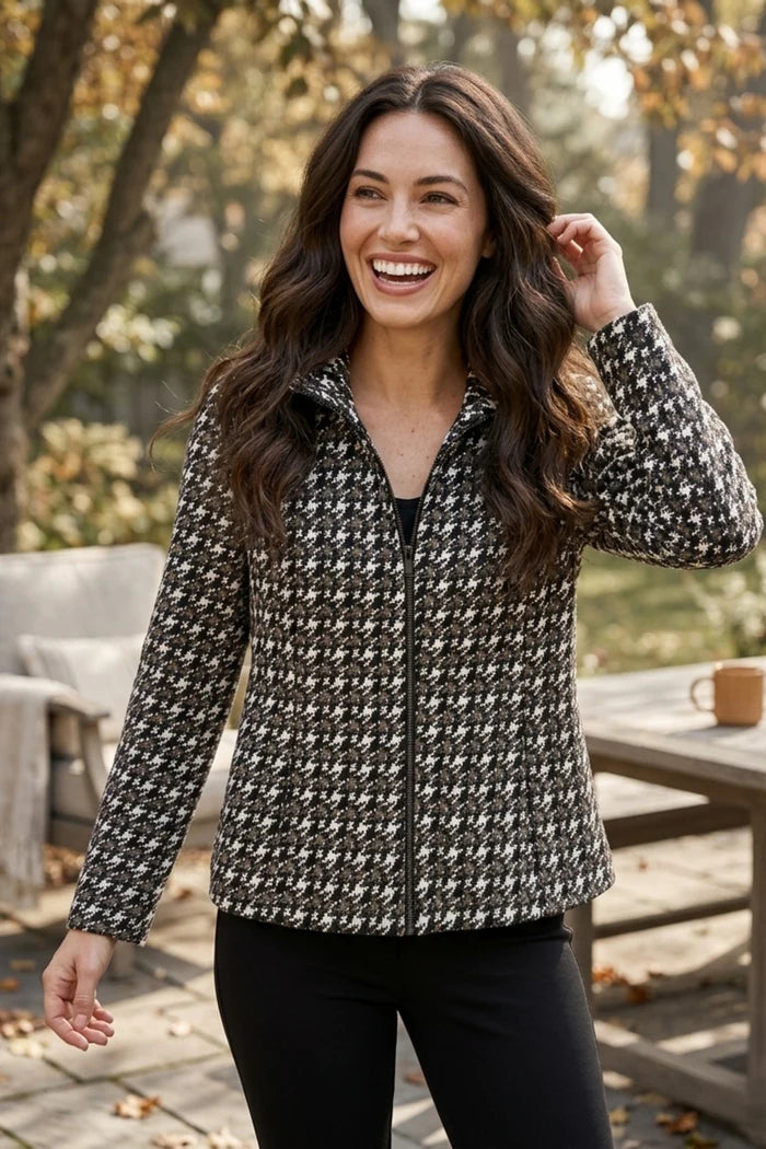 Luxe Ponte Print Madison Jacket