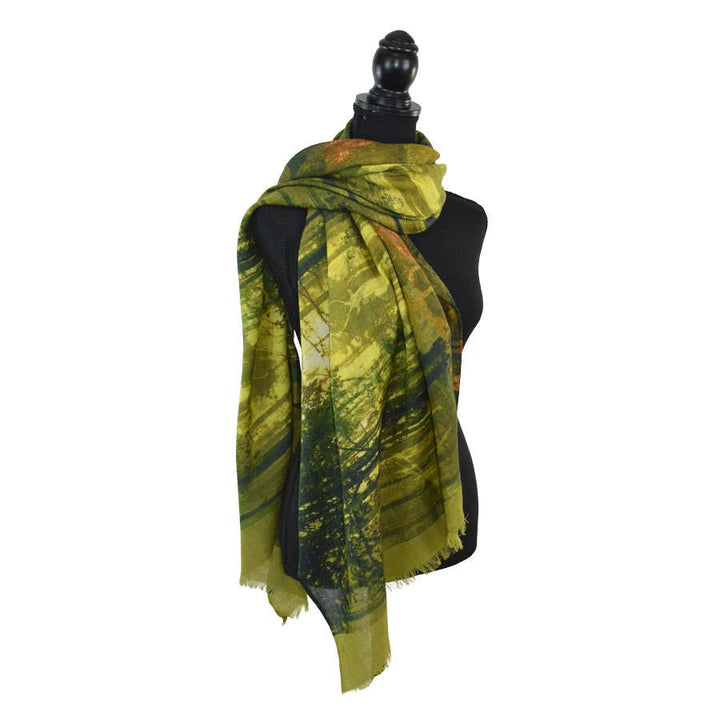 Reeves Forest Print Wool Scarf