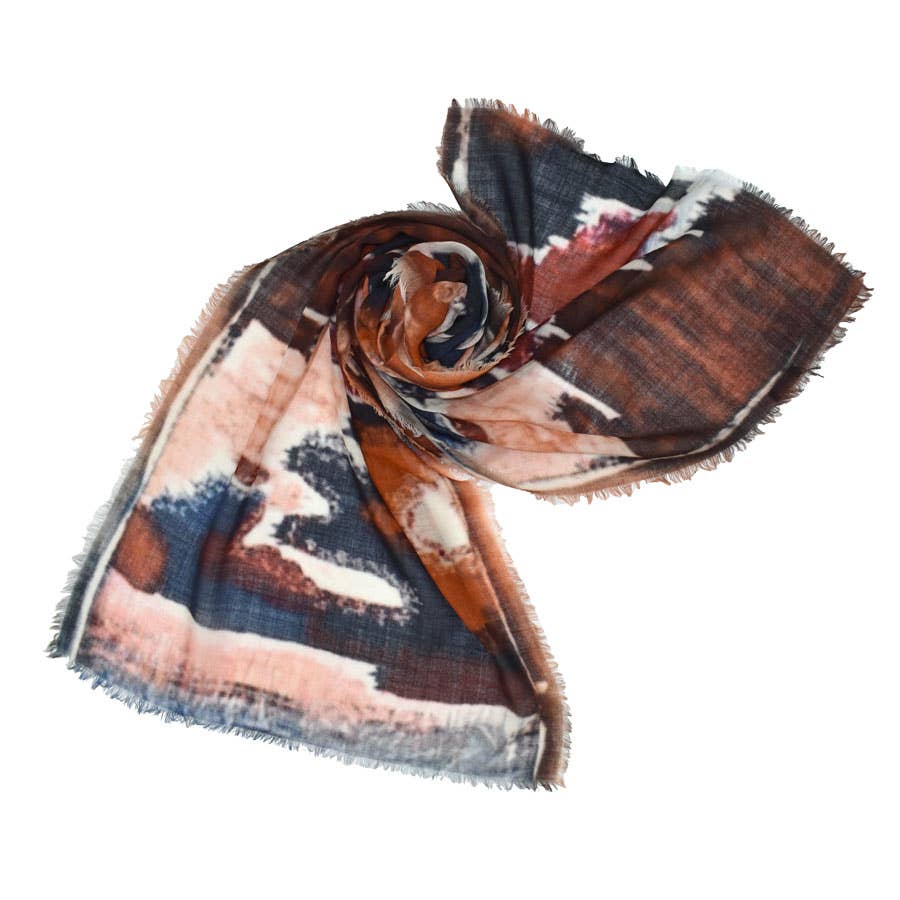 Nairobi Abstract Matty Wool Scarf