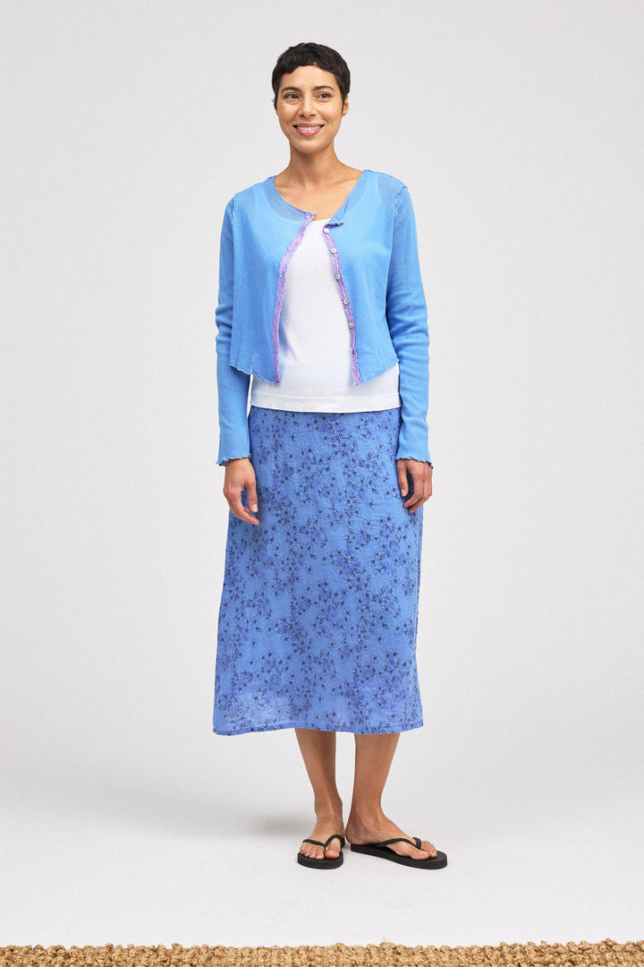 Crop Button Cardi Tulle