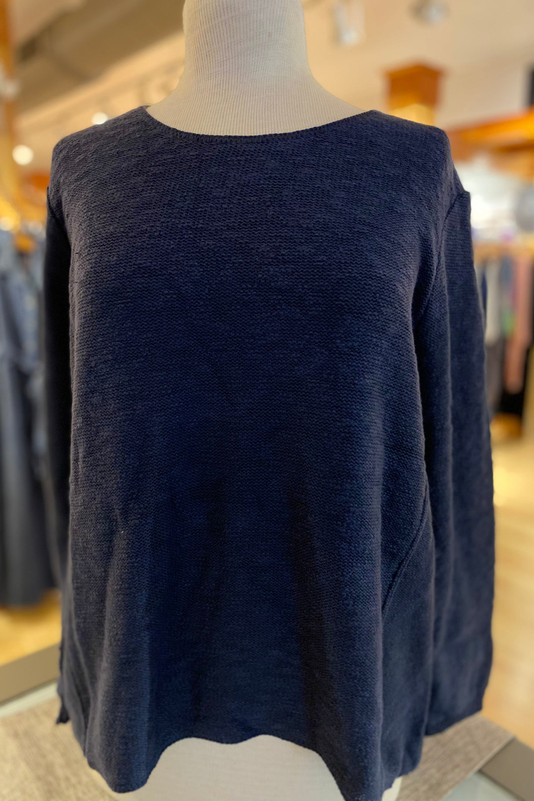 The Ultimate Cotton Sweater - Hi Low Slub Crew