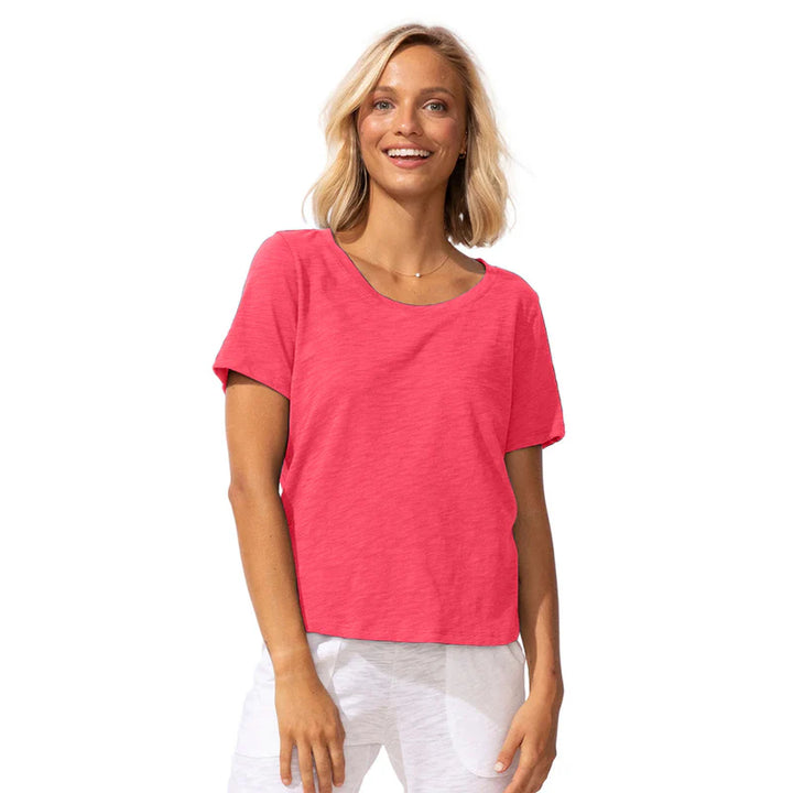 Textured Peruvian Cotton Carefree Tee