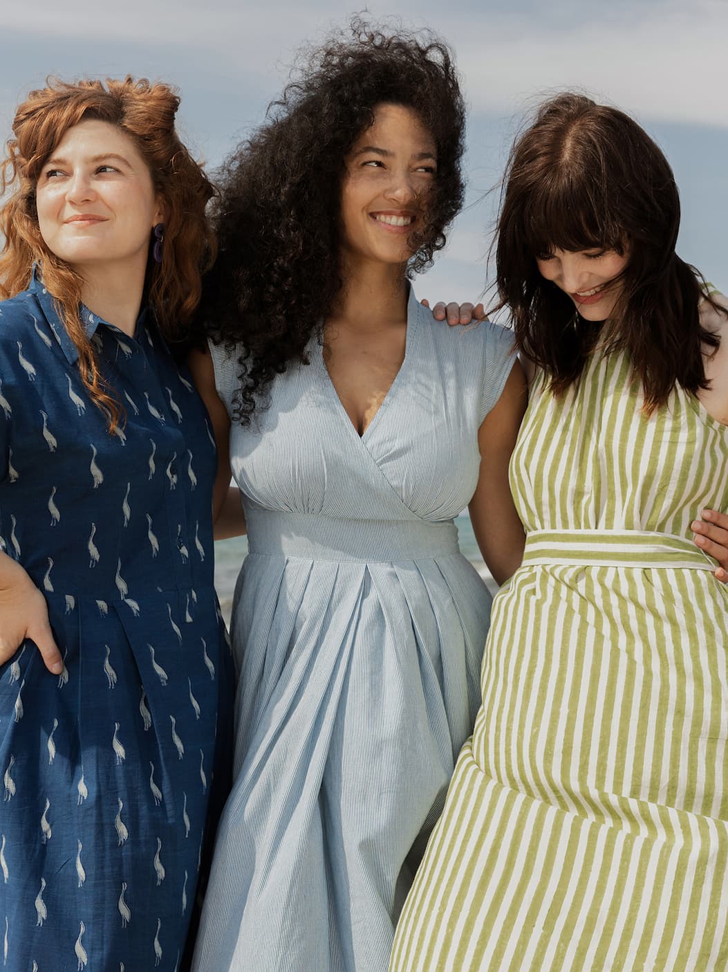 Lucille Dress Waves Green