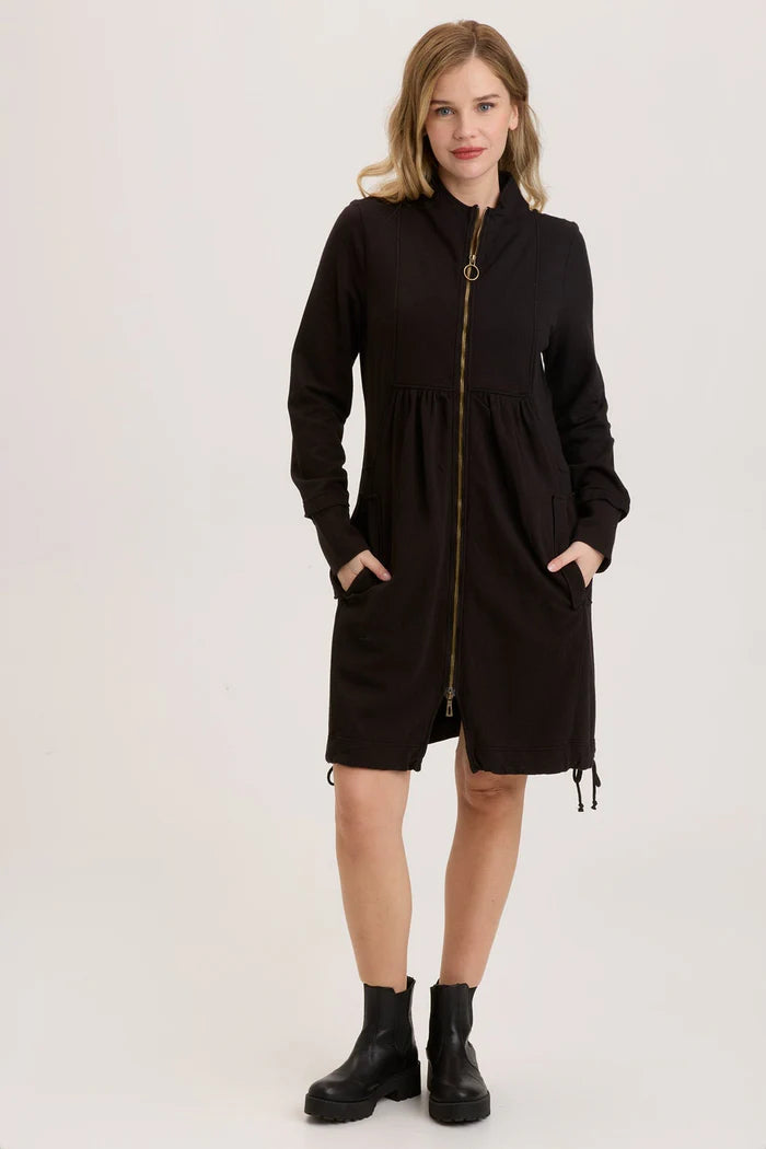 Fleece Funnel Neck Longcoat