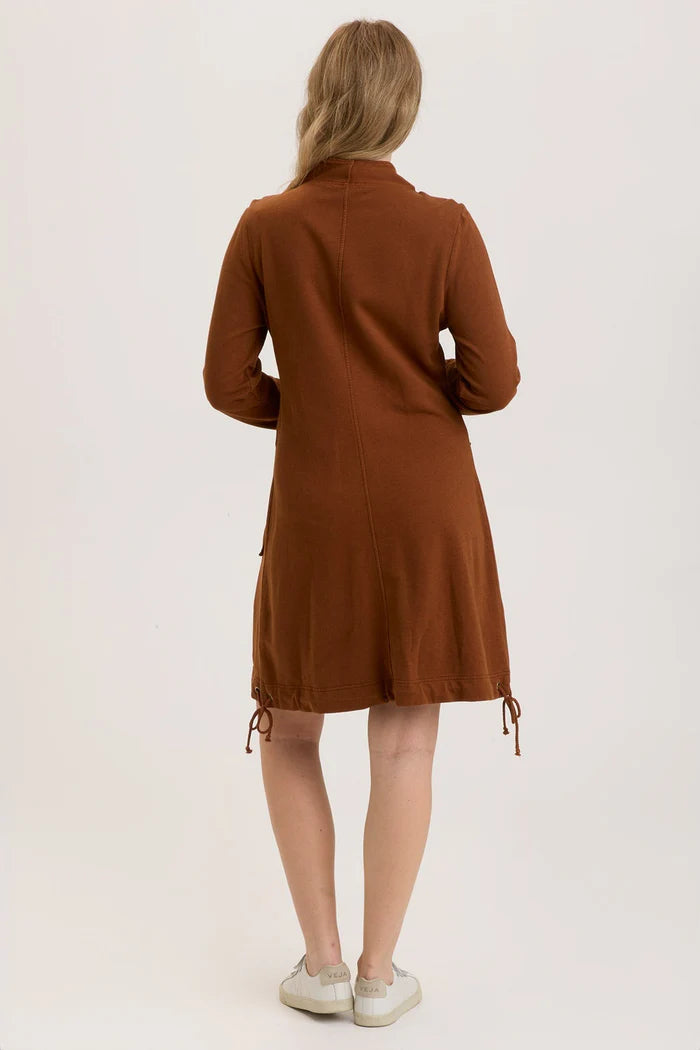 Fleece Funnel Neck Longcoat