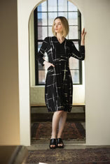 Arthouse Grid Cocoon Dress