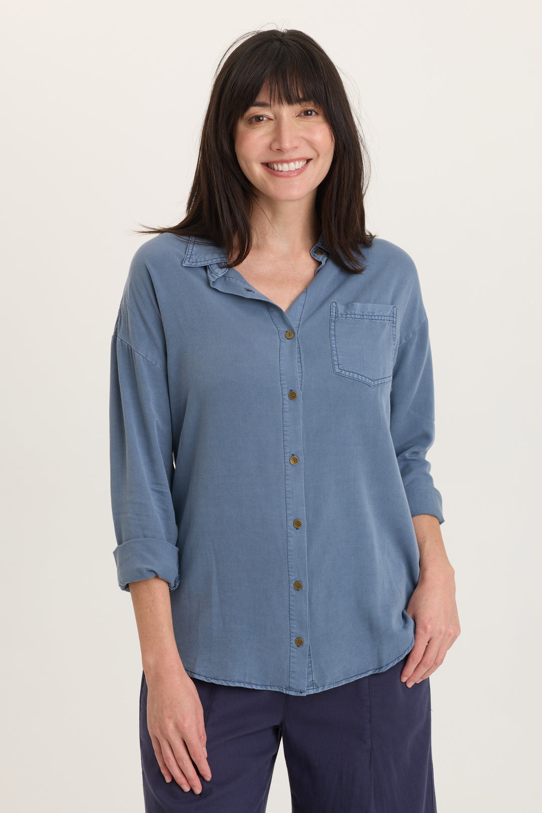 Dusten Button-Up Blouse