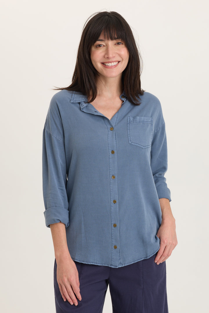 Dusten Button-Up Blouse