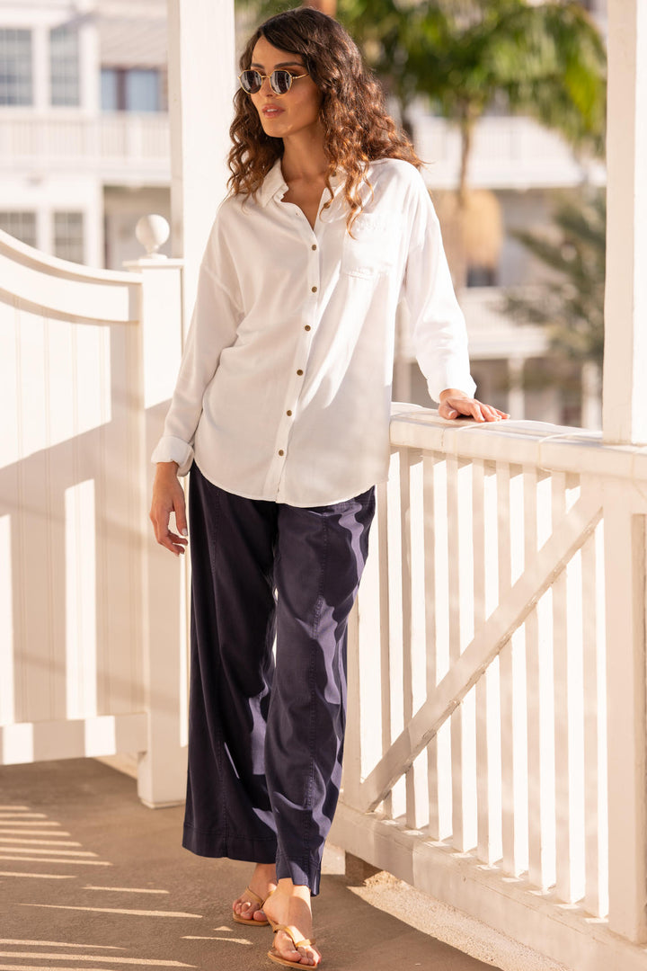 Dusten Button-Up Blouse