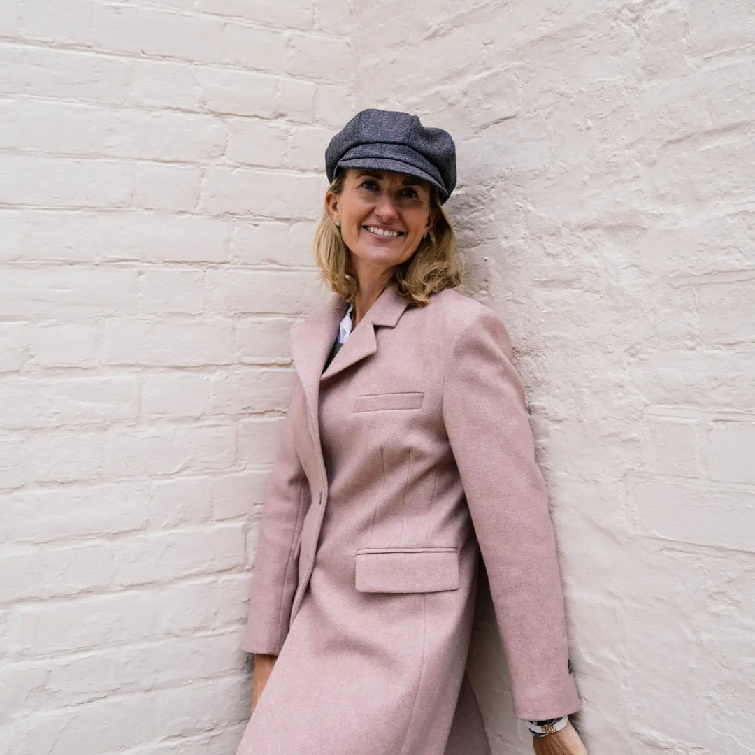 Tweed Wool Baker Boy Cap