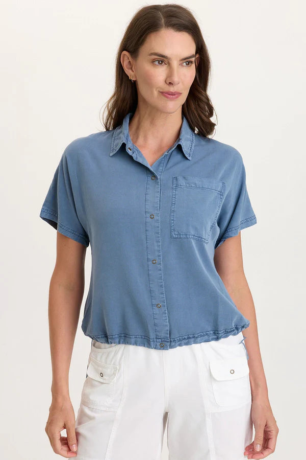 Zane Snap-Up Blouse