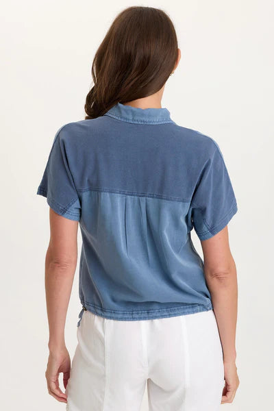 Zane Snap-Up Blouse