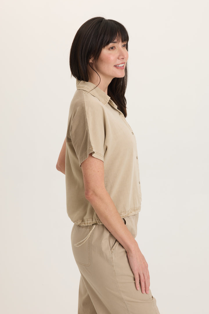 Zane Snap-Up Blouse