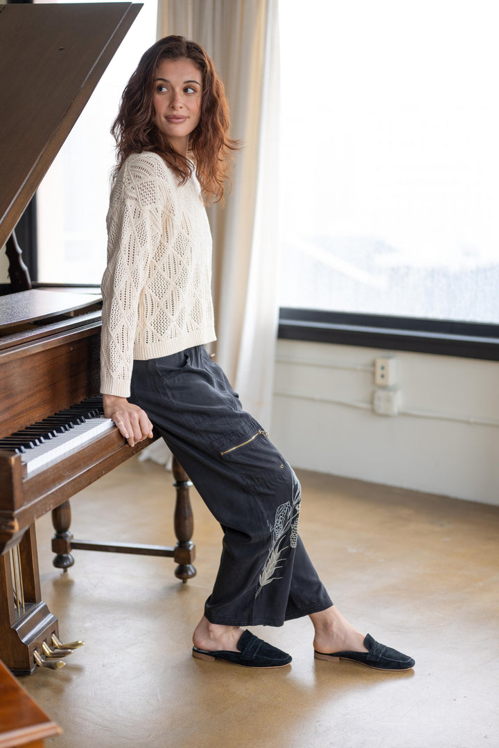 Embroidered Odran Pant