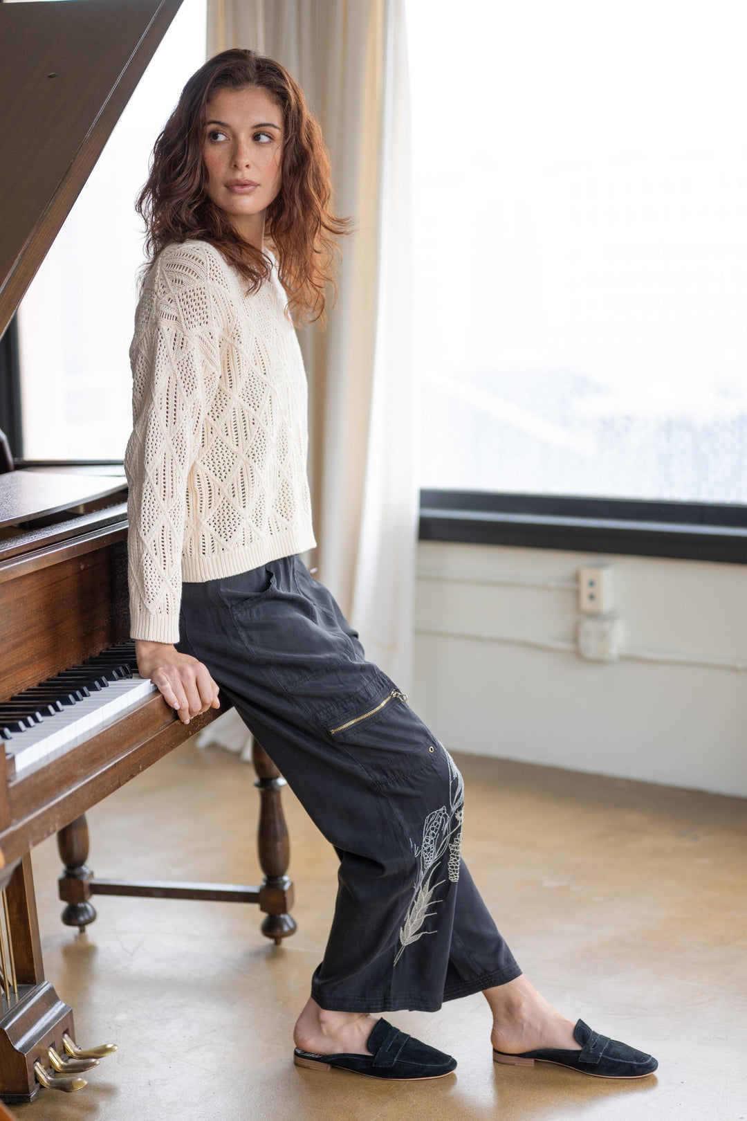 Embroidered Odran Pant