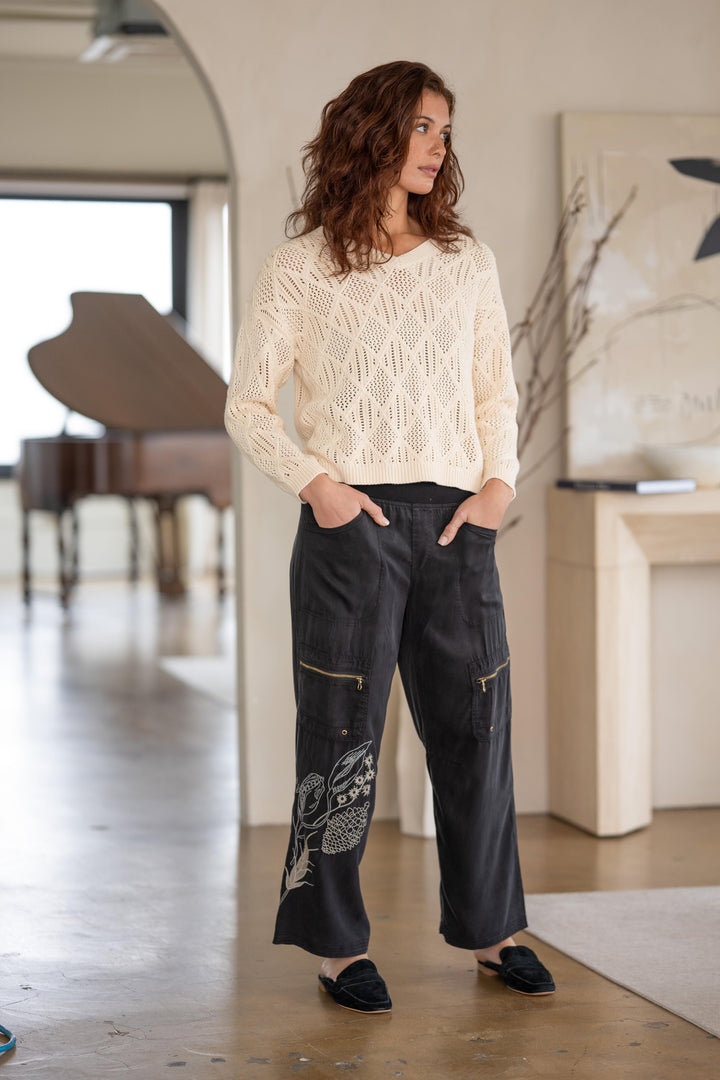 Embroidered Odran Pant