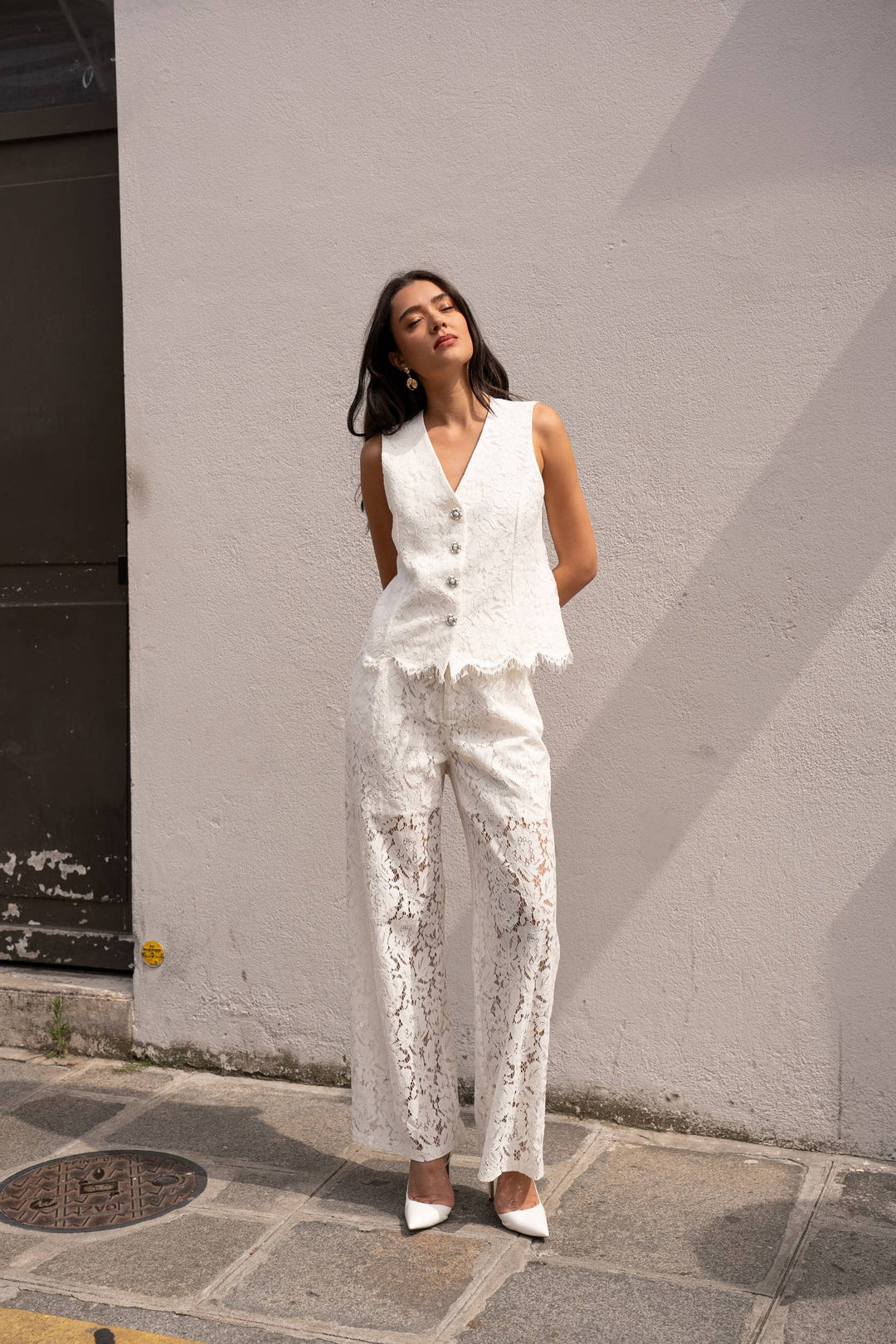 Lace Top Vest