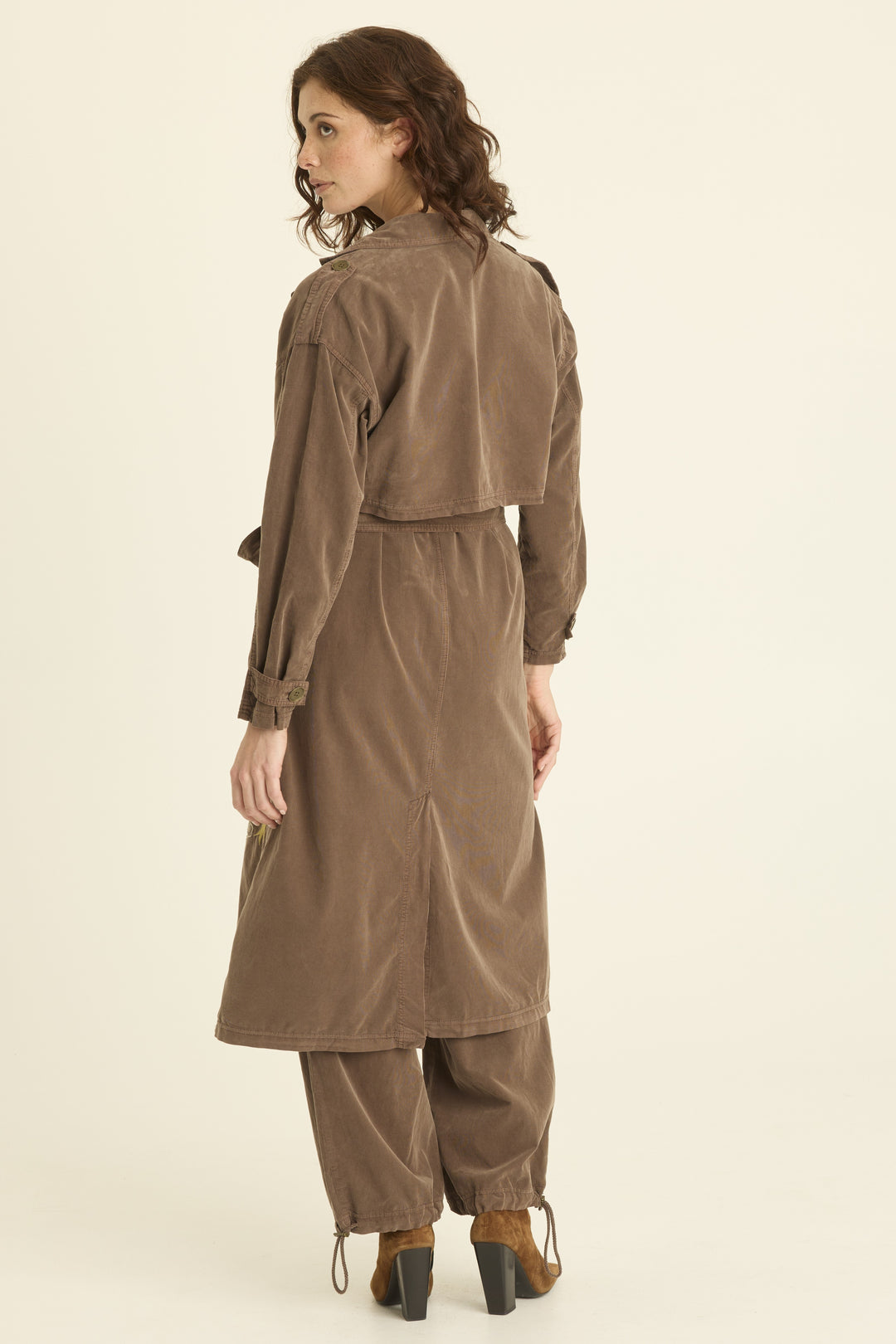 Embroidered Harun Trench
