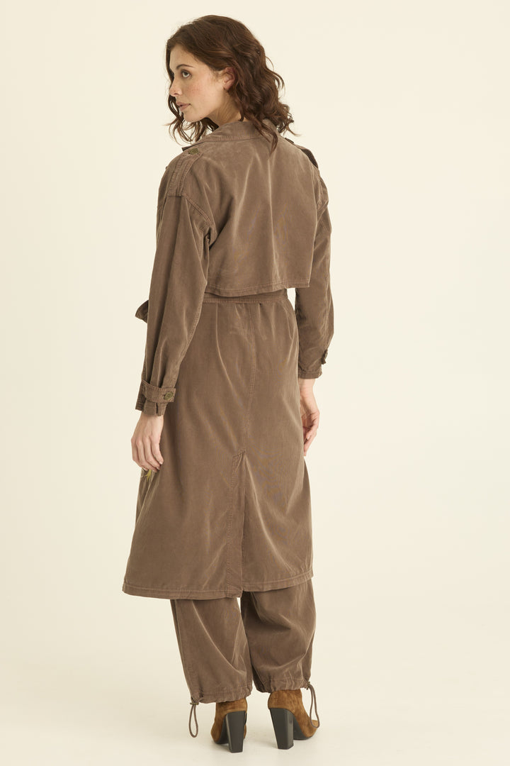 Embroidered Harun Trench