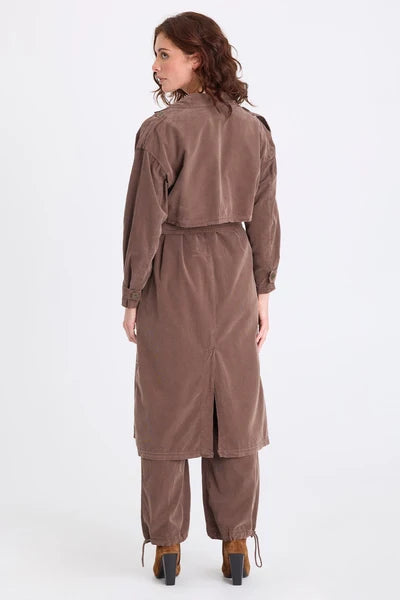 Embroidered Harun Trench